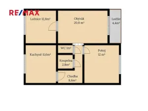 Prodej bytu 3+1, Stráž pod Ralskem, Máchova, 70 m2