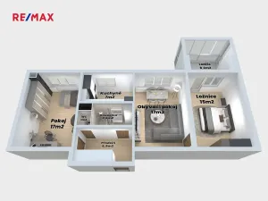 Prodej bytu 3+1, Karviná, tř. Těreškovové, 75 m2