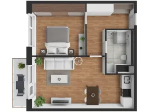 Prodej bytu 2+kk, Chrudim, V Hliníkách, 50 m2