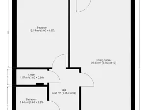 Pronájem bytu 2+kk, Praha - Michle, U plynárny, 53 m2