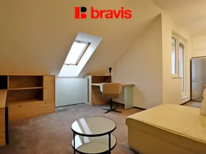 Pronájem bytu 1+kk, Brno - Veveří, Lidická, 42 m2