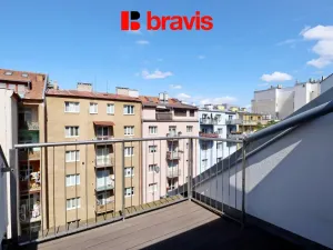 Pronájem bytu 1+kk, Brno - Veveří, Lidická, 42 m2