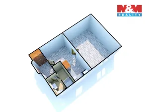 Pronájem bytu 1+1, Děčín - Děčín IV-Podmokly, Palackého, 36 m2