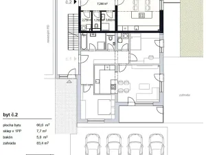 Prodej bytu 2+kk, Šlapanice, 67 m2
