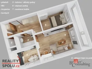 Prodej bytu 2+kk, Praha, Vodnická, 51 m2