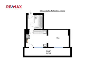 Pronájem bytu 1+kk, Praha - Libeň, Na kopečku, 33 m2