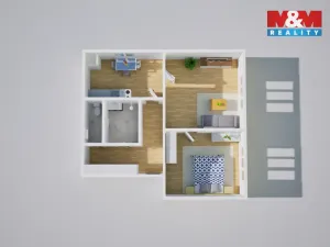 Prodej bytu 2+1, Duchcov, Malinovského, 55 m2