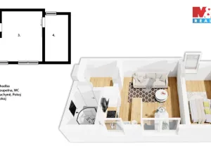 Pronájem bytu 2+kk, Dvůr Králové nad Labem, Štefánikova, 49 m2