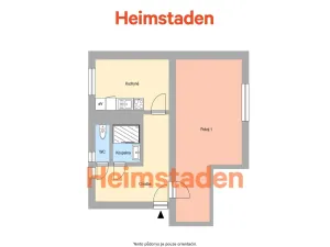 Pronájem bytu 1+1, Havířov - Město, Jana Švermy, 45 m2