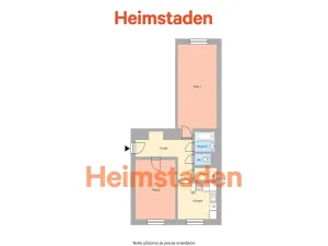 Pronájem bytu 2+1, Ostrava - Poruba, Nálepkova, 61 m2