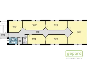 Pronájem kanceláře, Praha, Světická, 188 m2