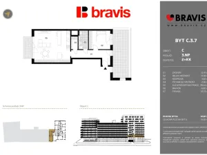 Prodej bytu 2+kk, Brno - Staré Brno, Fuchsova, 76 m2