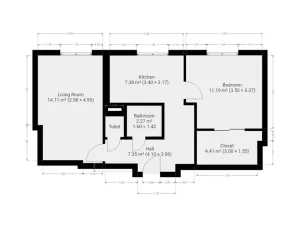 Pronájem bytu 2+1, Praha - Břevnov, Nad Kajetánkou, 53 m2