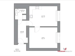 Pronájem bytu 2+kk, Hradec Králové, Čelakovského, 46 m2