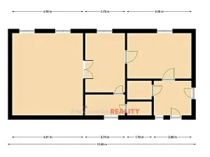 Prodej bytu 2+1, Znojmo, Vídeňská třída, 60 m2