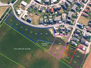 Prodej pozemku pro bydlení, Hrušovany u Brna, Pod Střediskem, 611 m2