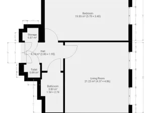 Pronájem bytu 2+kk, Praha - Vinohrady, Nitranská, 53 m2