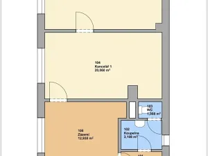 Pronájem kanceláře, Brno, Voroněžská, 59 m2