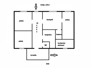Prodej rodinného domu, Ptení, 85 m2