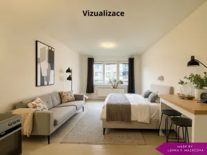 Pronájem bytu 1+kk, Olomouc - Řepčín, Edvarda Beneše, 33 m2