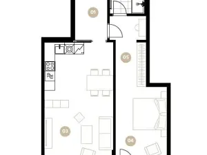 Pronájem bytu 2+kk, Praha - Smíchov, Holečkova, 78 m2