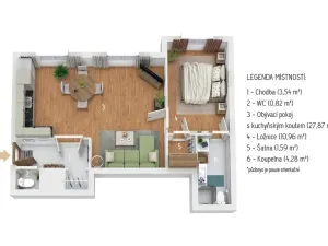 Prodej bytu 2+kk, Hostinné, I. Herrmanna, 50 m2