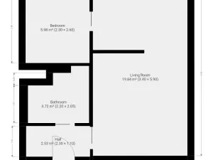 Pronájem bytu 2+kk, Praha - Modřany, Lysinská, 32 m2