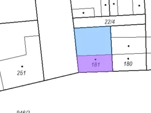 Prodej pozemku pro bydlení, Peruc, Komenského, 208 m2