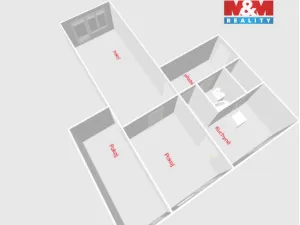 Pronájem bytu 3+1, Děčín - Děčín II-Nové Město, Kamenická, 64 m2