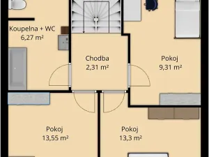 Prodej bytu 4+kk, Nevřeň, 95 m2