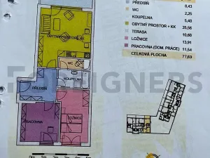 Pronájem bytu 3+kk, Olomouc, Horní lán, 67 m2