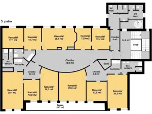 Pronájem kanceláře, Praha, Na příkopě, 400 m2