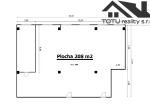 Pronájem kanceláře, Jaroměř, Jezbinská, 208 m2