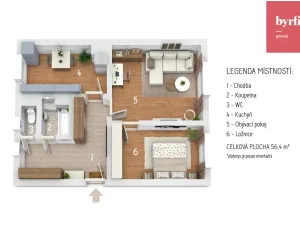 Prodej bytu 2+1, Opava, Na Rybníčku, 56 m2