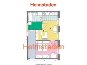 Pronájem bytu 2+kk, Horní Suchá, Dr. Glazera, 39 m2