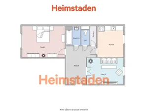 Pronájem bytu 2+1, Havířov - Město, Pavlovova, 56 m2