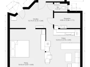 Pronájem bytu 3+kk, Brno, Křídlovická, 65 m2