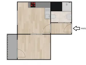 Prodej bytu 1+1, Brno, Prokofjevova, 36 m2