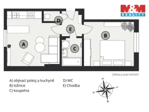 Prodej bytu 2+kk, Nymburk, Poděbradská, 49 m2