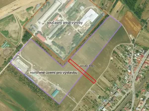 Prodej podílu komerčního pozemku, Moravský Písek, 774 m2