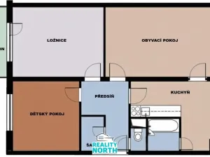 Pronájem bytu 3+1, Ústí nad Labem - Ústí nad Labem-centrum, SNP, 82 m2