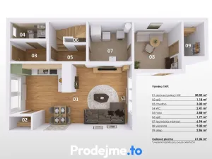 Prodej rodinného domu, Hevlín, 108 m2