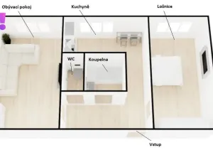 Prodej bytu 2+1, Karviná, Březová, 54 m2