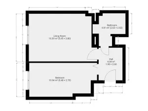 Pronájem bytu 2+kk, Praha - Nusle, Pod lázní, 40 m2