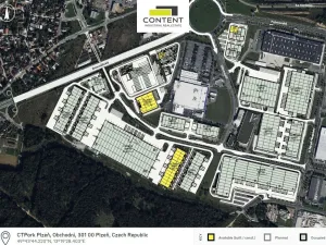 Pronájem výrobních prostor, Plzeň - Skvrňany, Podnikatelská, 5119 m2