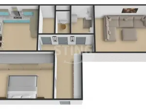 Pronájem bytu 2+1, Přerov, Purkyňova, 58 m2