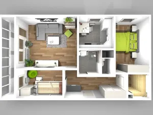 Pronájem bytu 3+1, Praha - Střížkov, Cvikovská, 53 m2