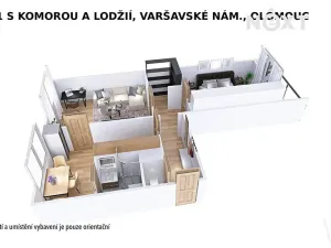 Prodej bytu 2+1, Olomouc, Varšavské nám., 56 m2