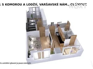Prodej bytu 2+1, Olomouc, Varšavské nám., 56 m2