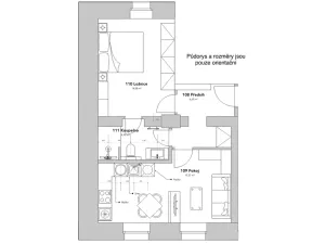 Pronájem bytu 2+kk, Plzeň, Dvorní, 43 m2